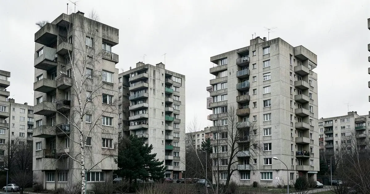 Immeubles collectifs des quartiers périphériques à Rouen